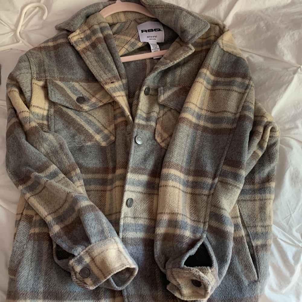 RSQ Plaid Shacket
